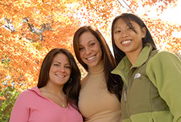 Photo of students smiling for a picture. Link to Gifts of Life Insurance. Photo of students smiling for a picture. Link to Gifts of Life Insurance.