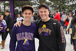 Two students smiling. Links to Donor-Advised Funds Two students smiling. Links to Donor-Advised Funds